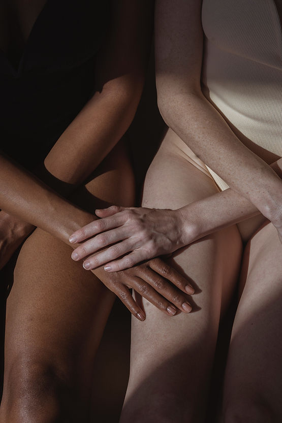 Two people holding hands