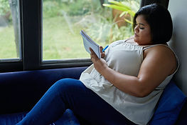 A person journaling